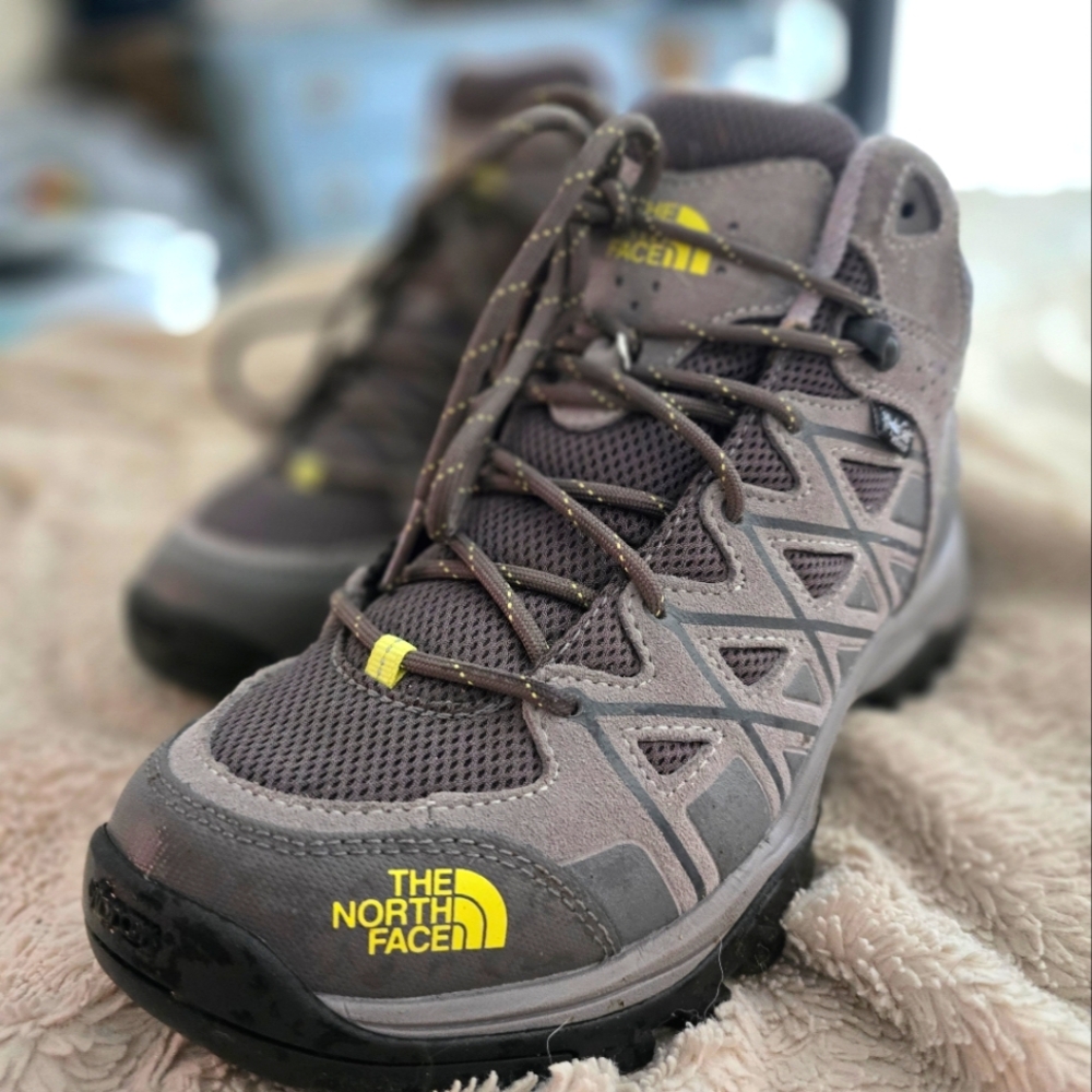 Northface hiking boots, size 8.5, dark grey, waterproof